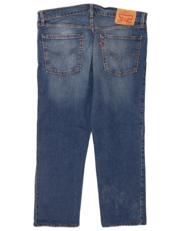 Levi's Herren-Crop-Jeans W36 L24 Blaue Baumwolle