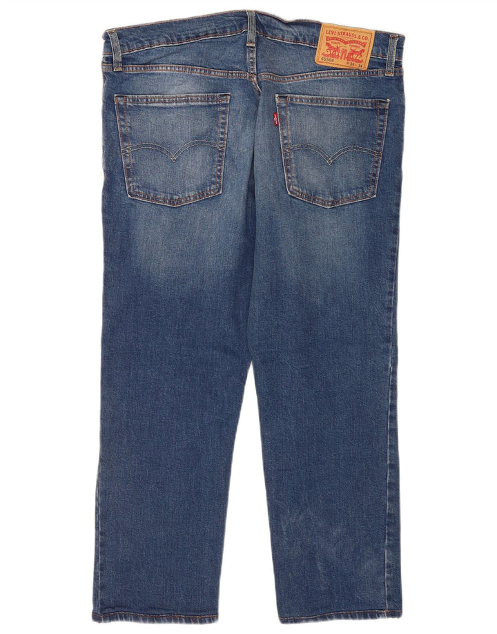 Levi's Herren-Crop-Jeans W36 L24 Blaue Baumwolle