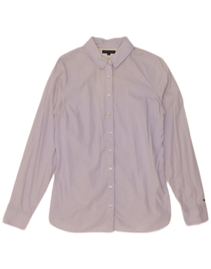 Tommy Hilfiger Damenhemd US 8 mittelblaue Baumwolle