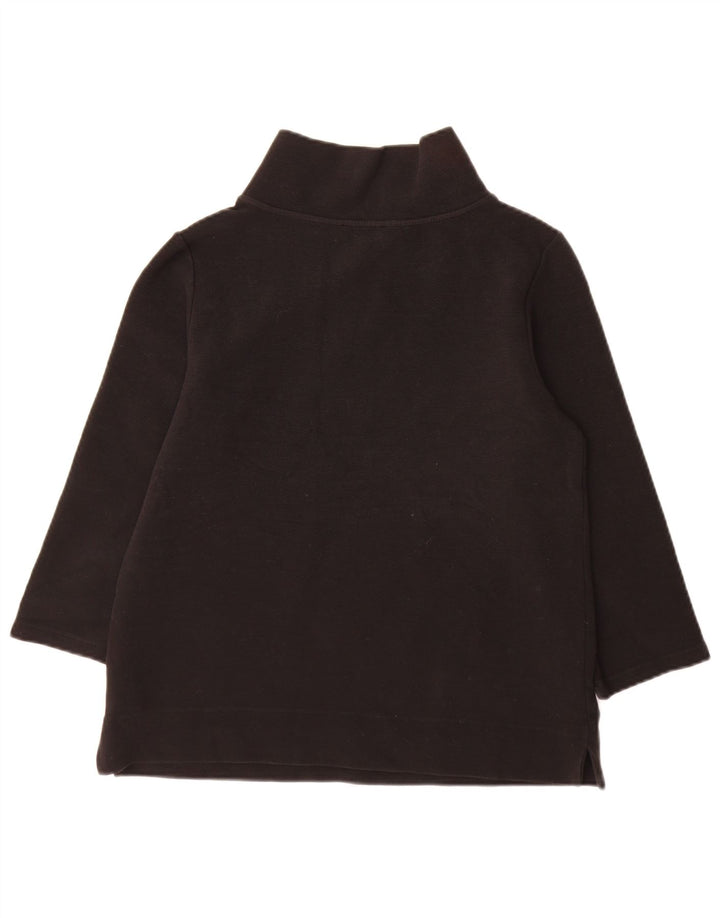 Hobbs Damen-Top, 3/4-Ärmel, UK-Größe 14, mittelschwarz, Baumwolle