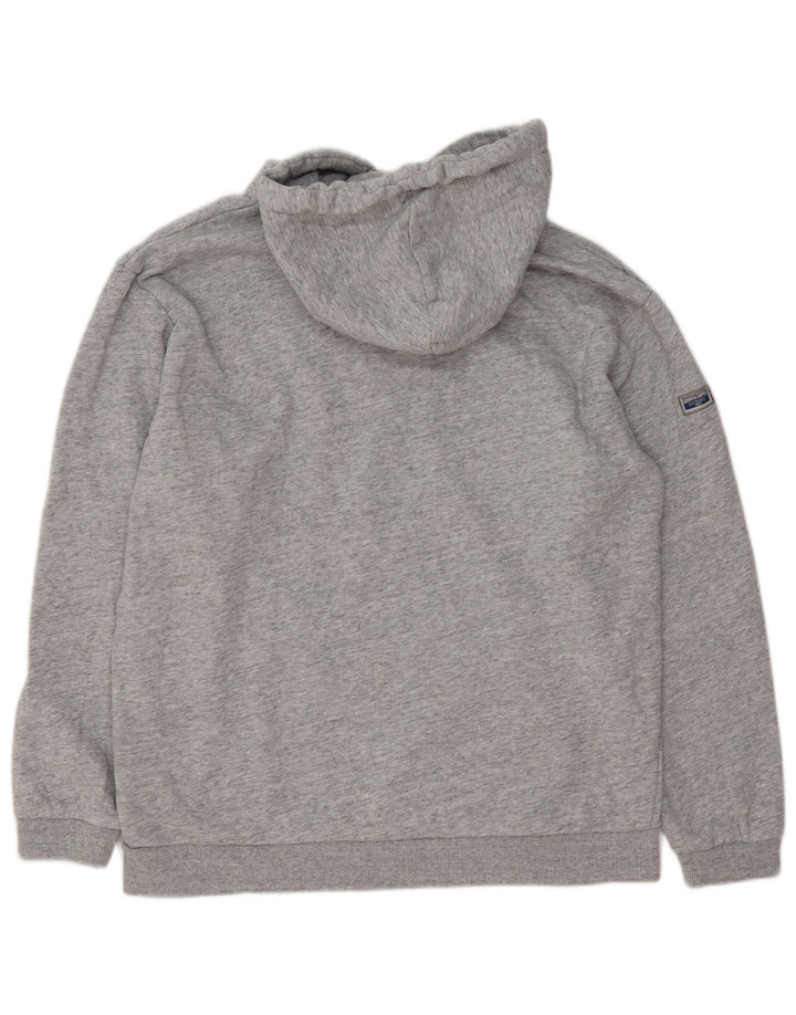 Superdry Herren-Pullover mit grafischem Kapuzenpullover, mittelgrau gesprenkelte Baumwolle