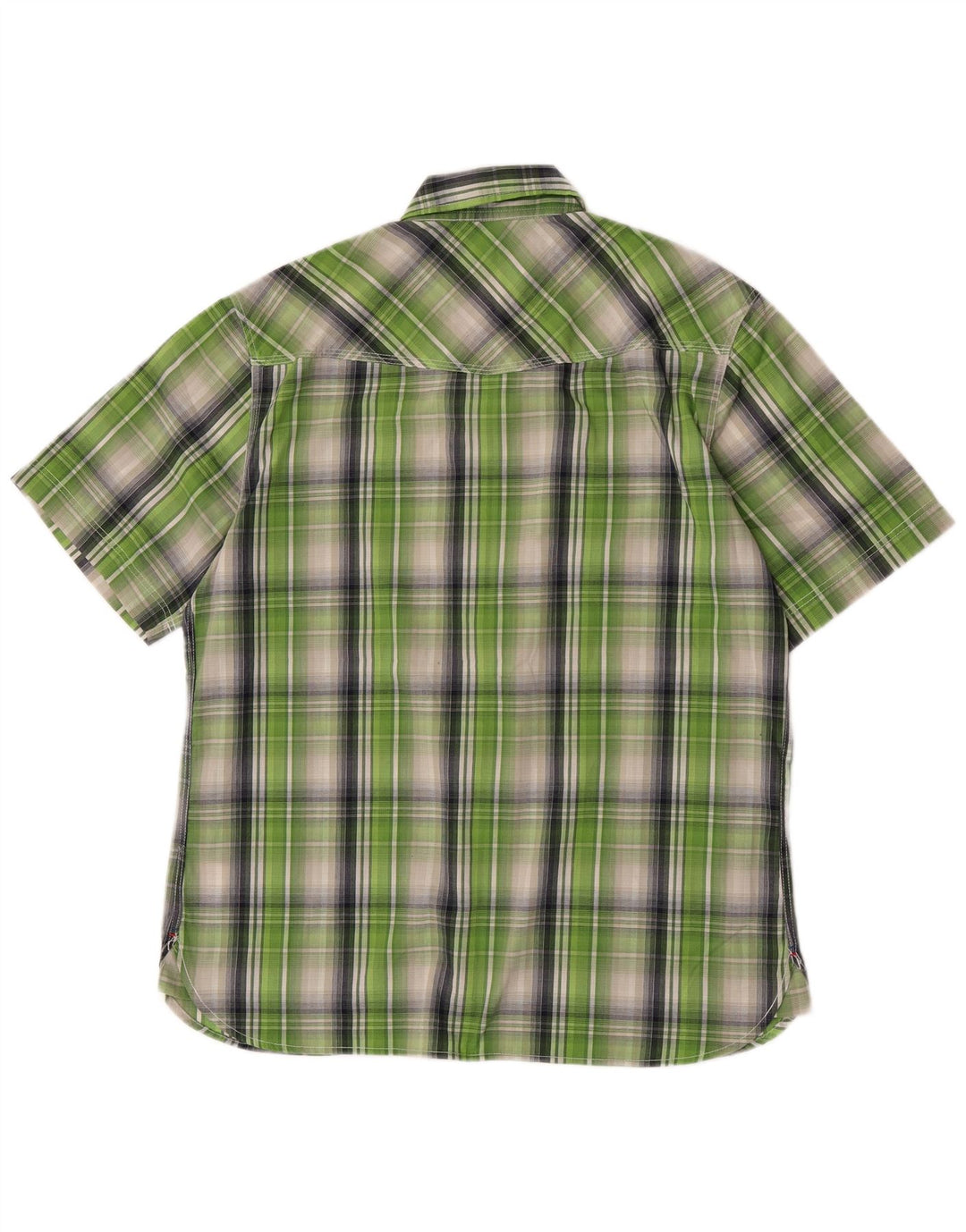 Berghaus Herren-Kurzarmhemd, groß, grün kariert, Polyester