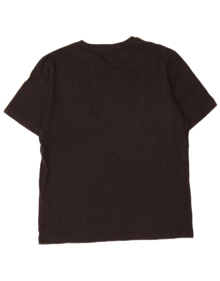 Jack & Jones Herren-T-Shirt mit Grafik, mittelschwarze Baumwolle
