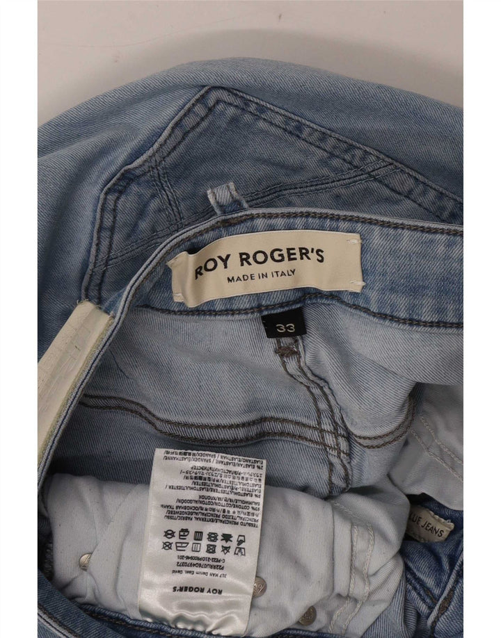Roy Rogers Damen Slim Jeans W33 L30 Blaue Baumwolle
