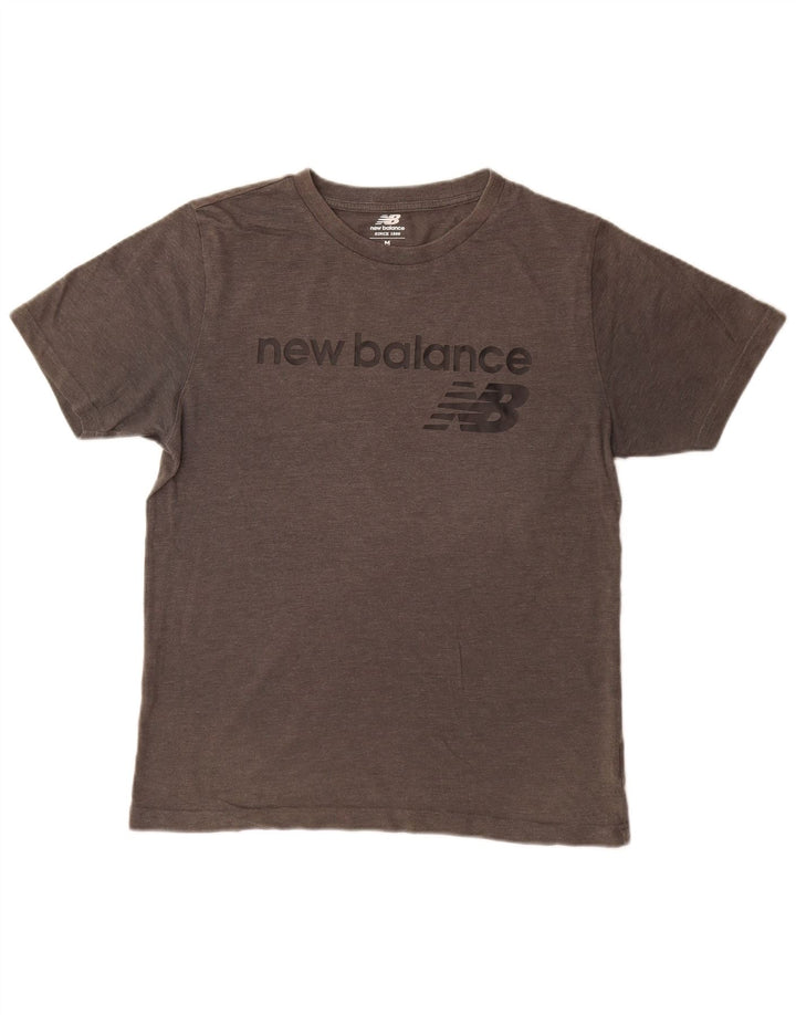 New Balance Herren Grafik-T-Shirt-Oberteil Mittelgrau