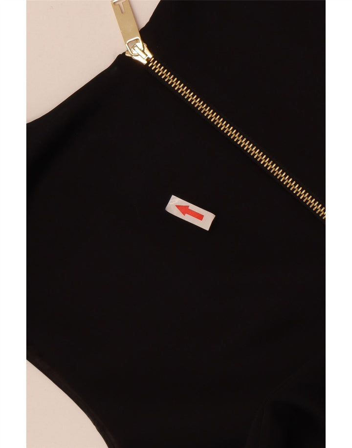 Ärmelloses, figurbetontes Damenkleid von Ted Baker, Größe 3, Mittel, Schwarz, Polyester