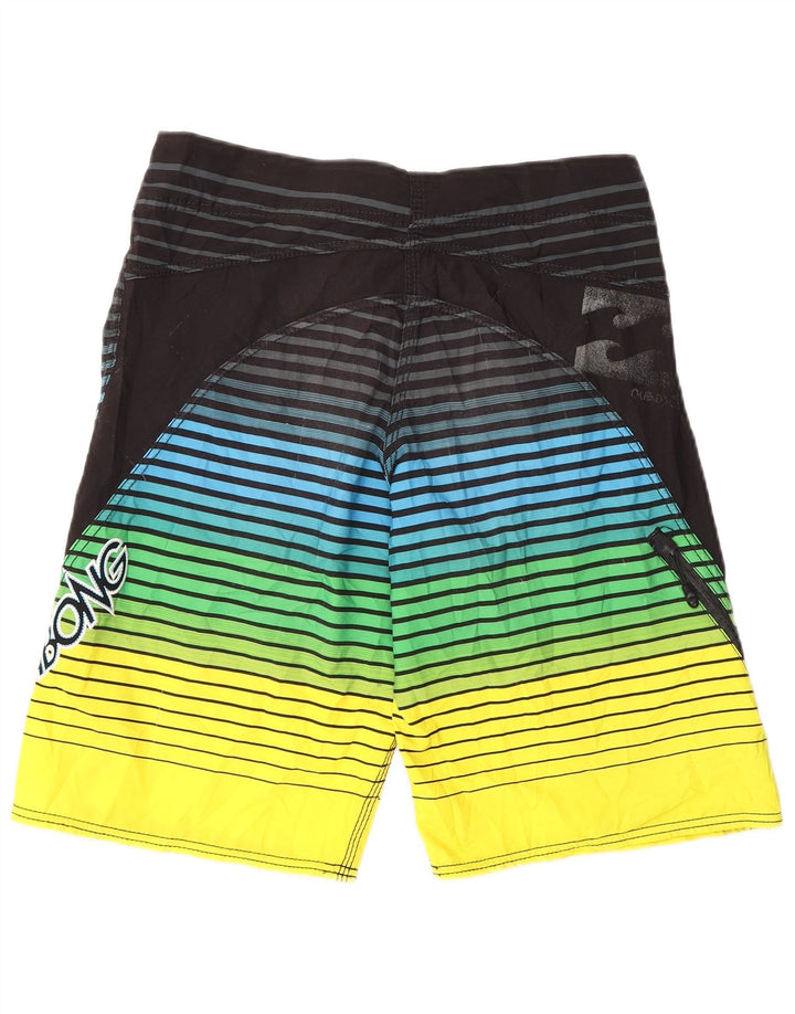 Billabong Jungen Badeshorts mit Grafik, 13–14 Jahre, mehrfarbig gestreift