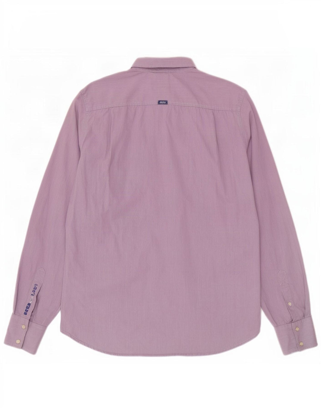 Superdry Herren-Hemd XL aus violetter Gingham-Baumwolle