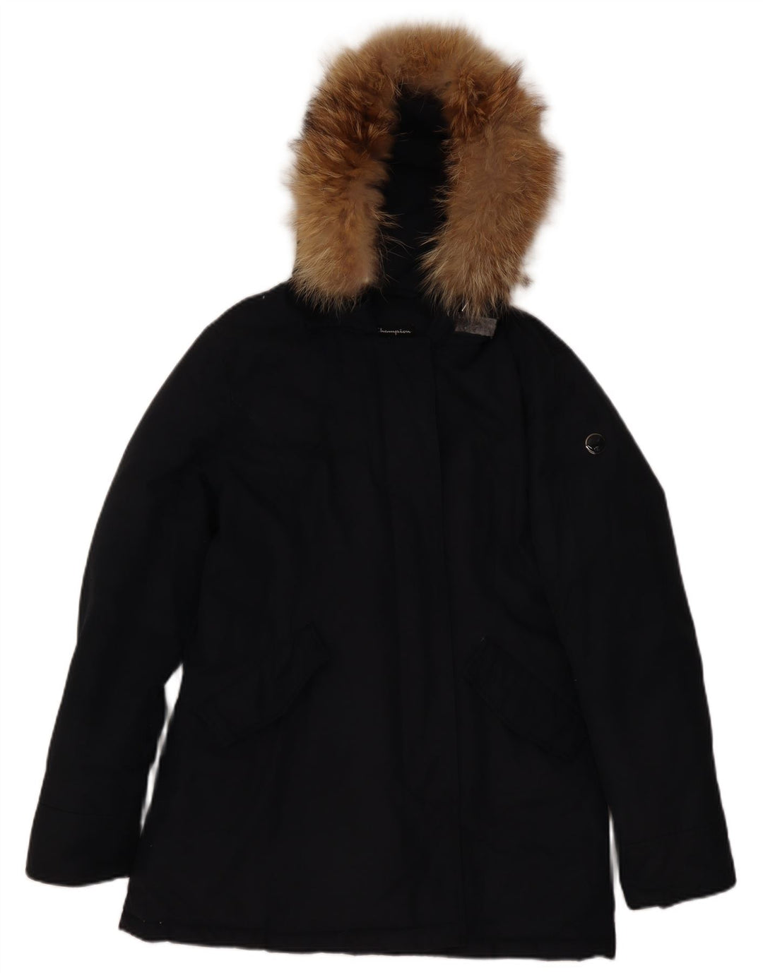 Champion wattierte Damenjacke mit Kapuze, UK 14, mittelmarineblau