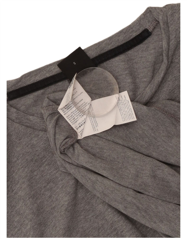 Hugo Boss Damen T-Shirt Top UK 10 Small Grau Baumwolle