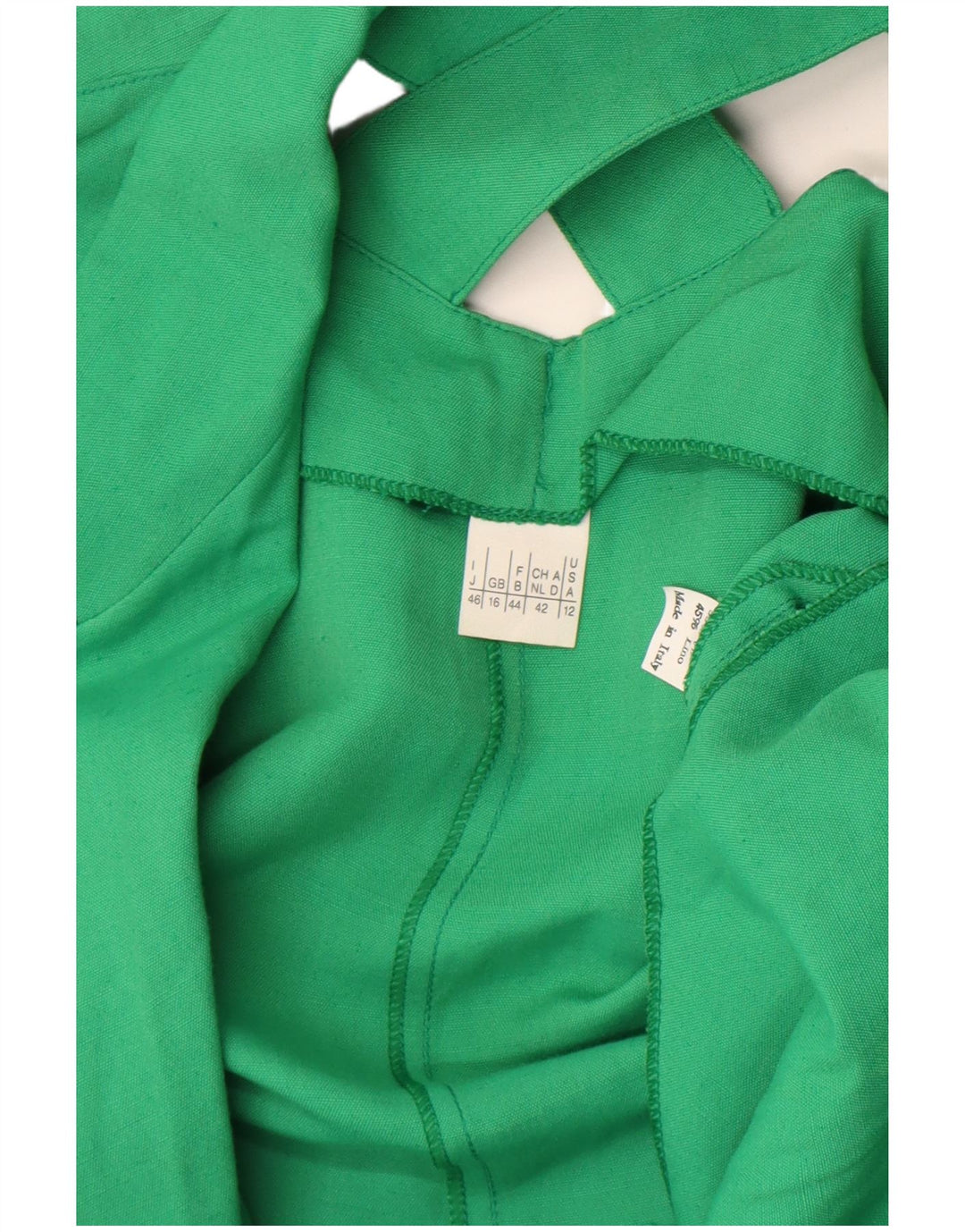 Vintage Damen Kurzärmelige 1-Knopf-Blazerjacke UK 16 Groß Grün