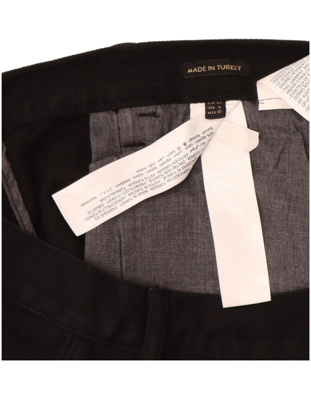 Massimo Dutti Damen High Rise Straight Jeans EU 40 Medium W30 L29 Schwarz