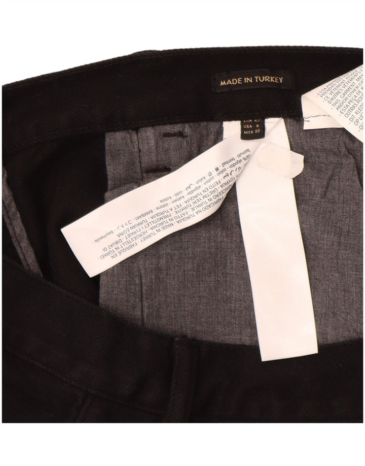 Massimo Dutti Damen High Rise Straight Jeans EU 40 Medium W30 L29 Schwarz