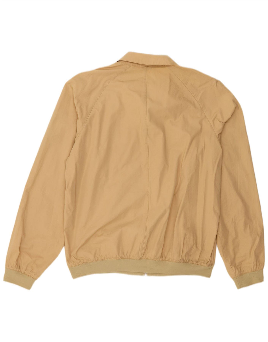 Benetton Herren Bomberjacke UK 42 XL Beige Baumwolle