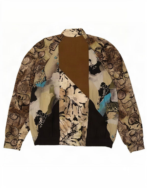 Gerry Weber Damen Übergroße Bomberjacke EU 40 Medium Khaki Floral Modal