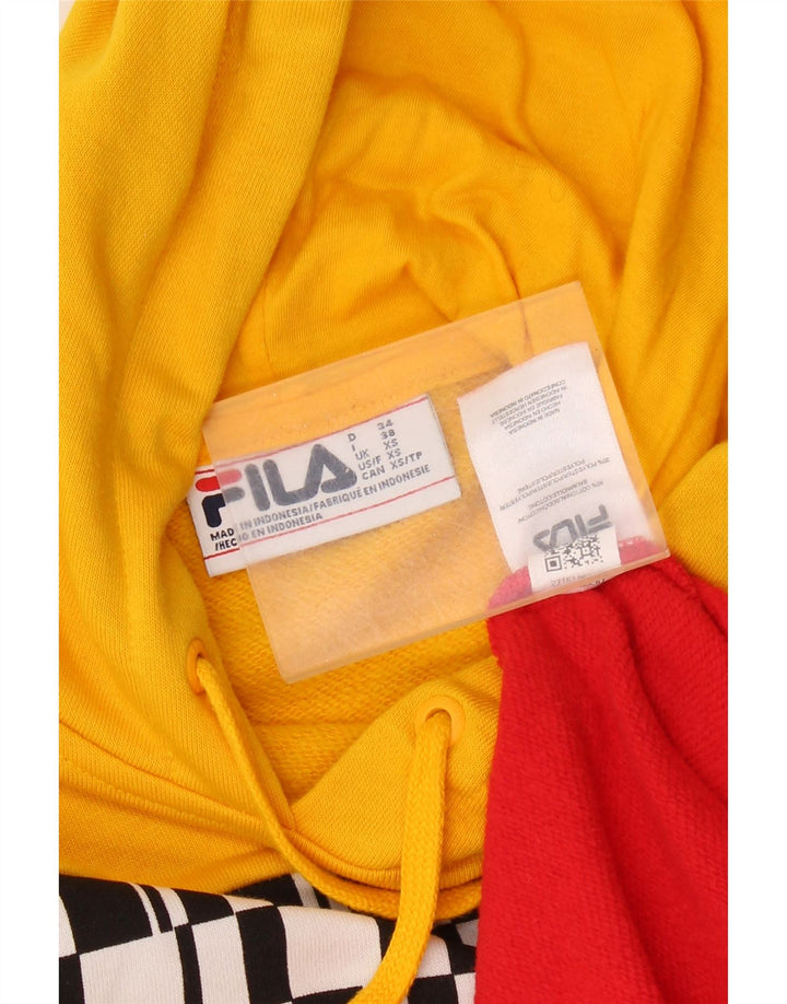 FILA Herren-Kapuzenpullover mit Grafik, XS, mehrfarbig, Colourblock-Baumwolle