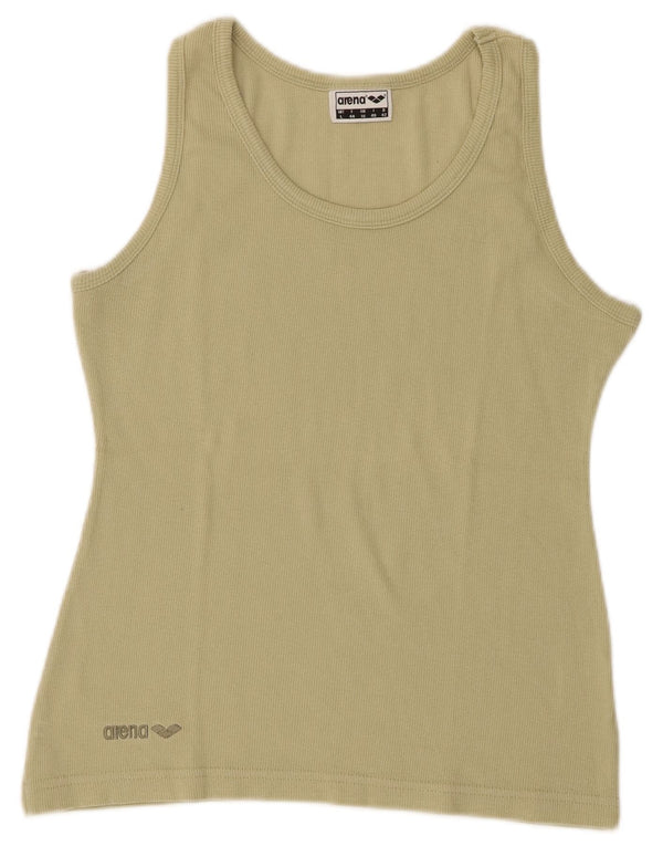 Arena Damen Weste Top UK 16 Large Grüne Baumwolle