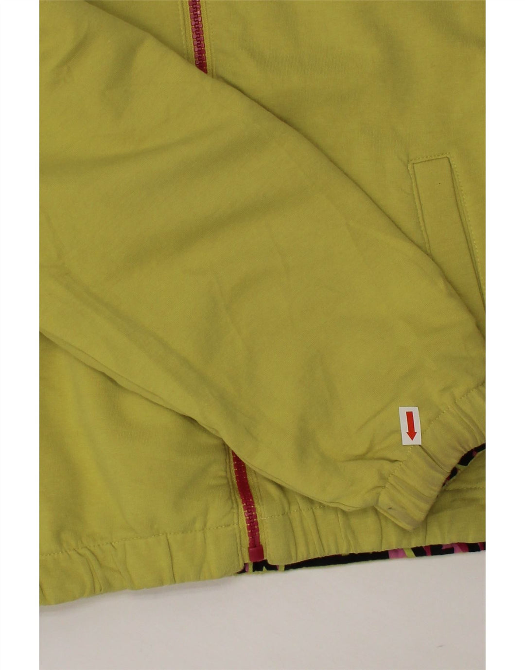 VINTAGE Wendejacke mit grafischer Kapuze für Mädchen, 11–12 Jahre, rosa Baumwolle