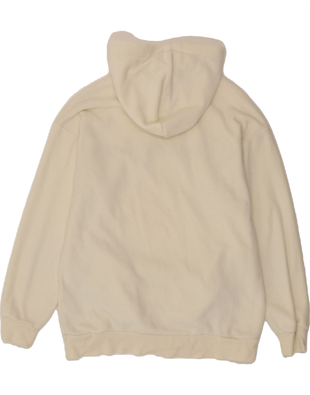 CHAMPION Womens Graphic Hoodie Jumper UK 16 Large Off White Polyester Vintage Champion and Second-Hand Champion from Messina Hembry 