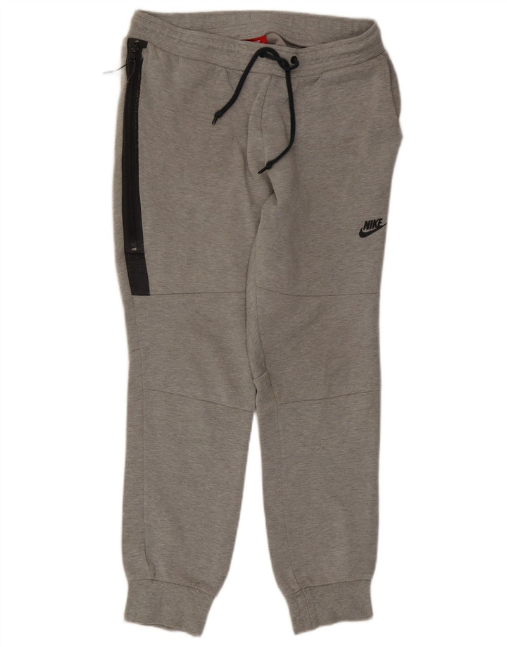 Nike Herren-Trainingshose und Jogger, mittelgraue Colourblock-Baumwolle