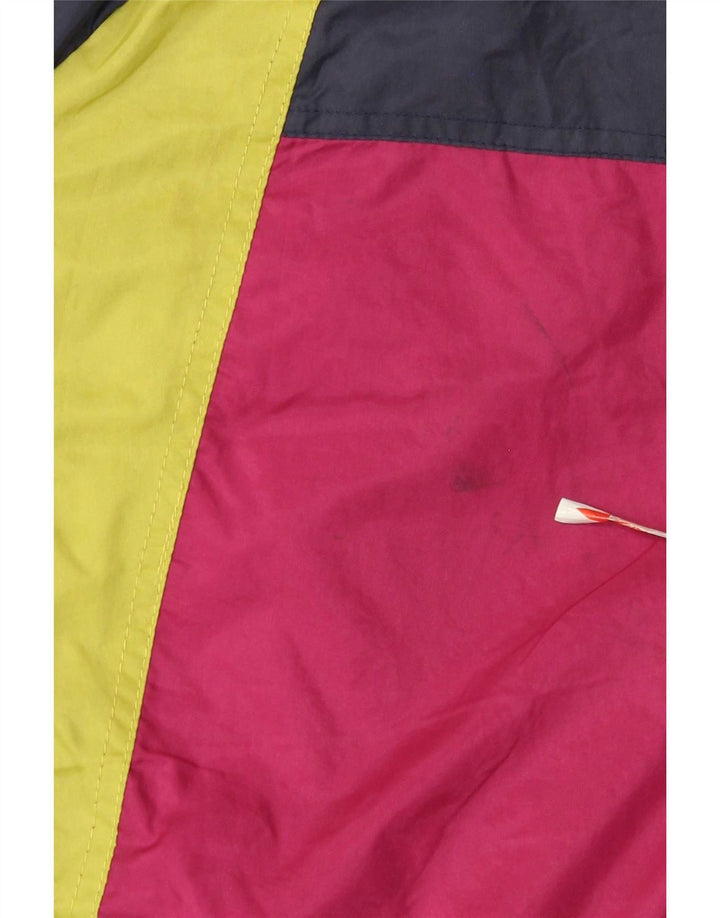 O'Kief Herren-Trainingsanzugoberteil mit lockerer Passform, groß, blaues Colourblock-Nylon