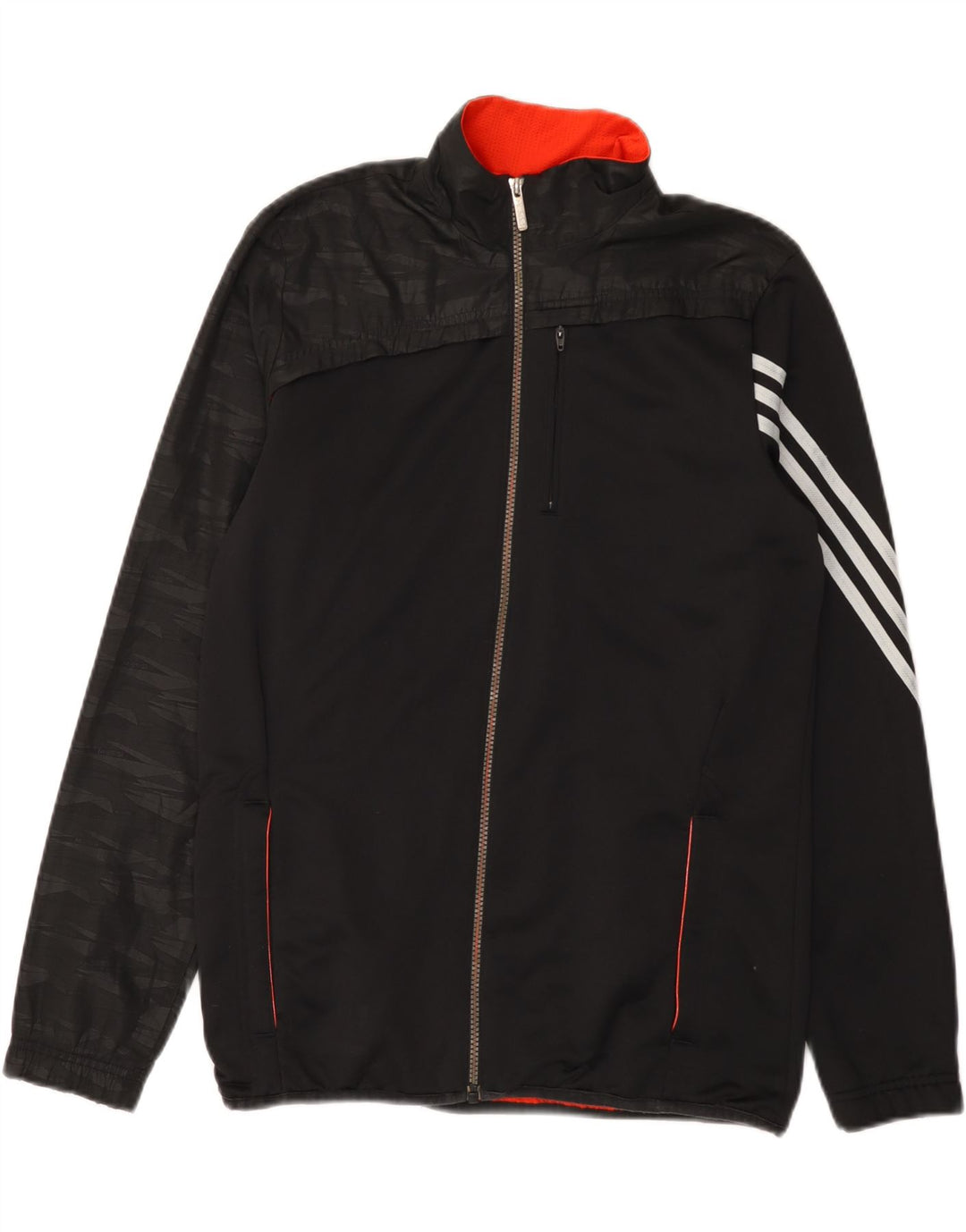 Adidas Jungen Trainingsanzug Top Jacke 15-16 Jahre Schwarz Polyester