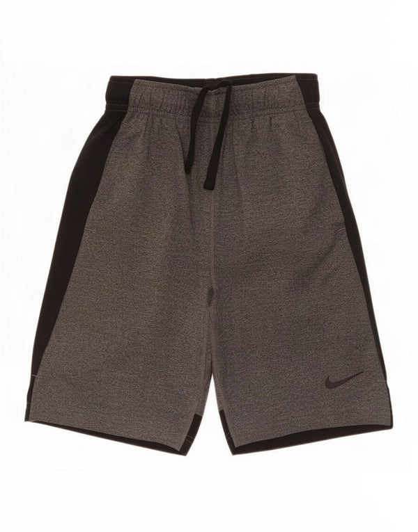 Nike Dri Fit Sportshorts für Jungen, 10–11 Jahre, mittelgrau, Farbblock