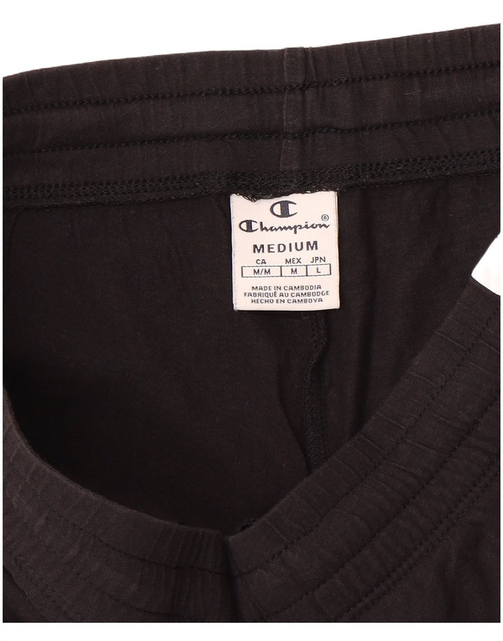 Champion Womens Graphic Sport Shorts UK 14 Mittelschwarz Farbblock
