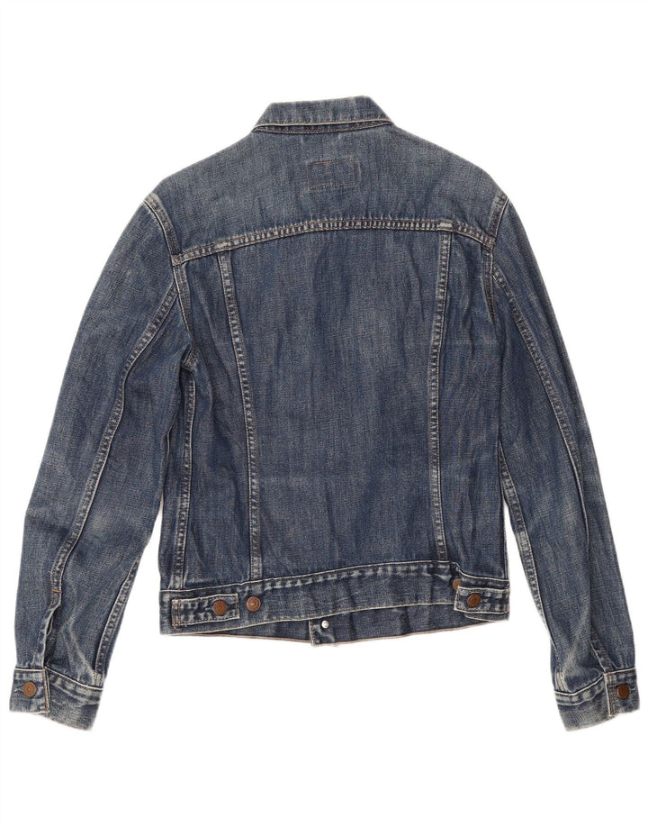 Levi's Jeansjacke für Mädchen, 11–12 Jahre, mittelmarineblaue Baumwolle