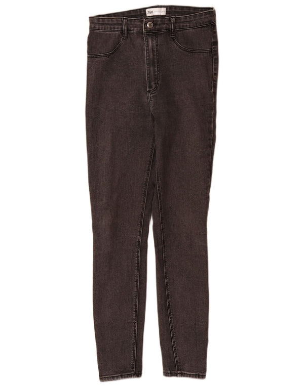 Zara Damen Skinny Jeans EU 38 Small W28 L29 Graue Baumwolle