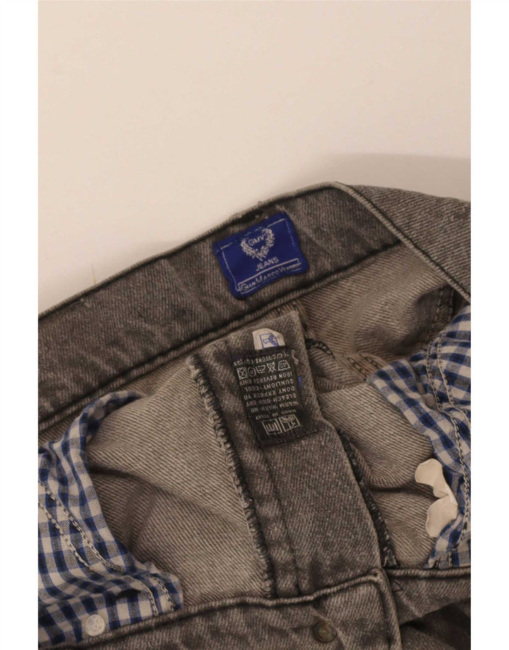 Gianmarco Venturi Herren Straight Jeans W32 L34 Graue Baumwolle