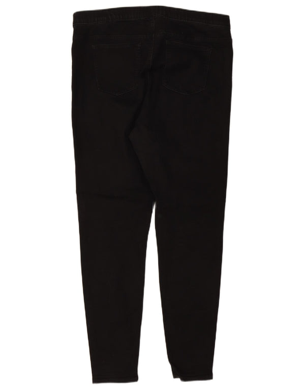 Marks & Spencer Damen Jegging-Jeans UK 18 XL W36 L29 Schwarze Baumwolle