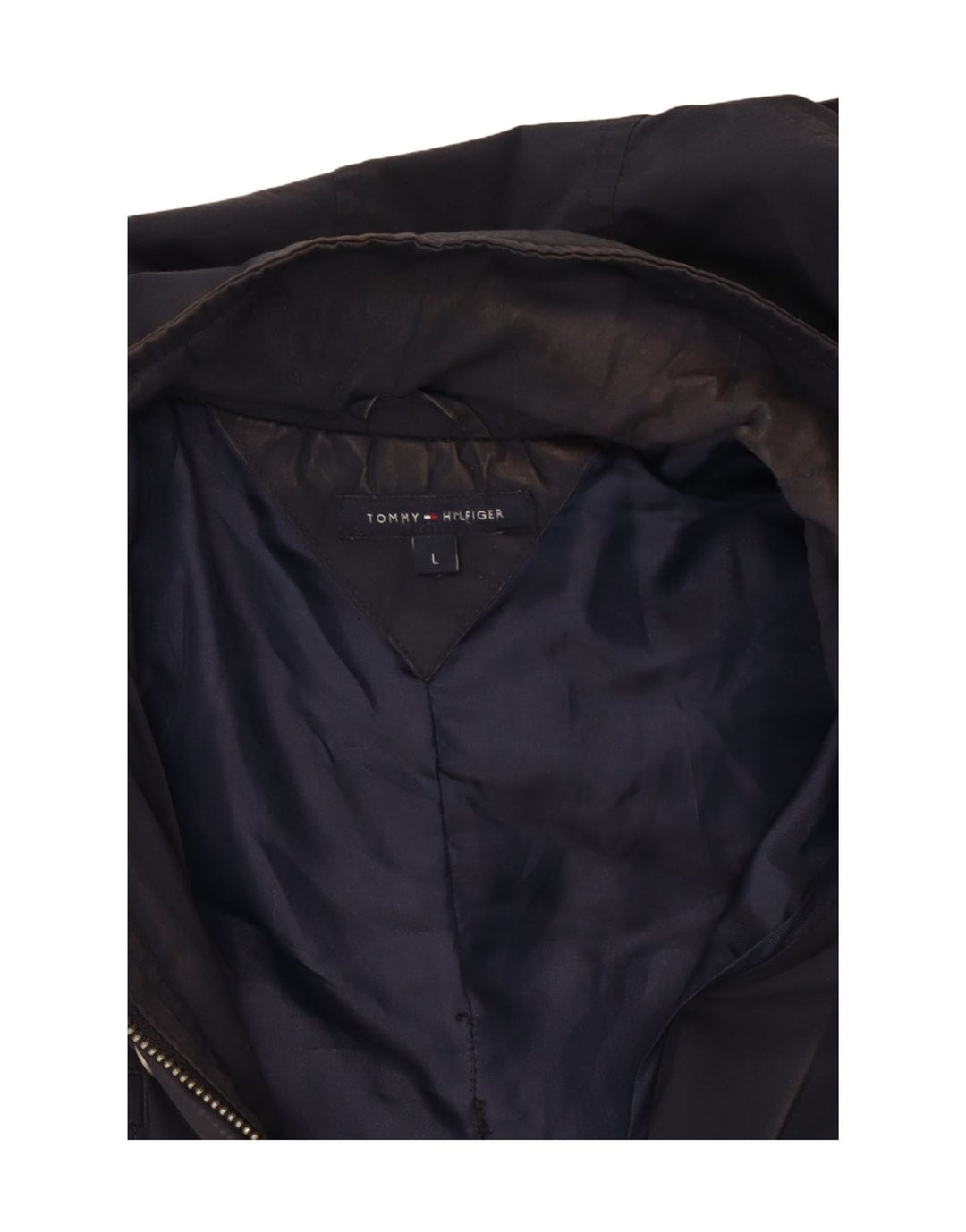 Tommy Hilfiger Damen Kapuzen-Utility-Jacke UK 16 Large Marineblau