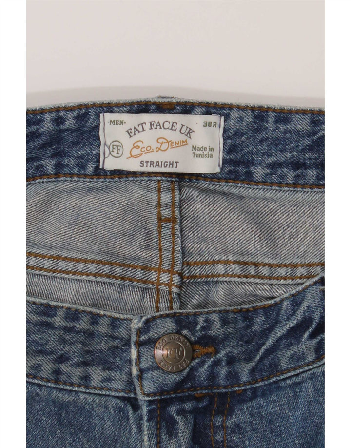 Fat Face Herren Straight Jeans W38 L30 Blau