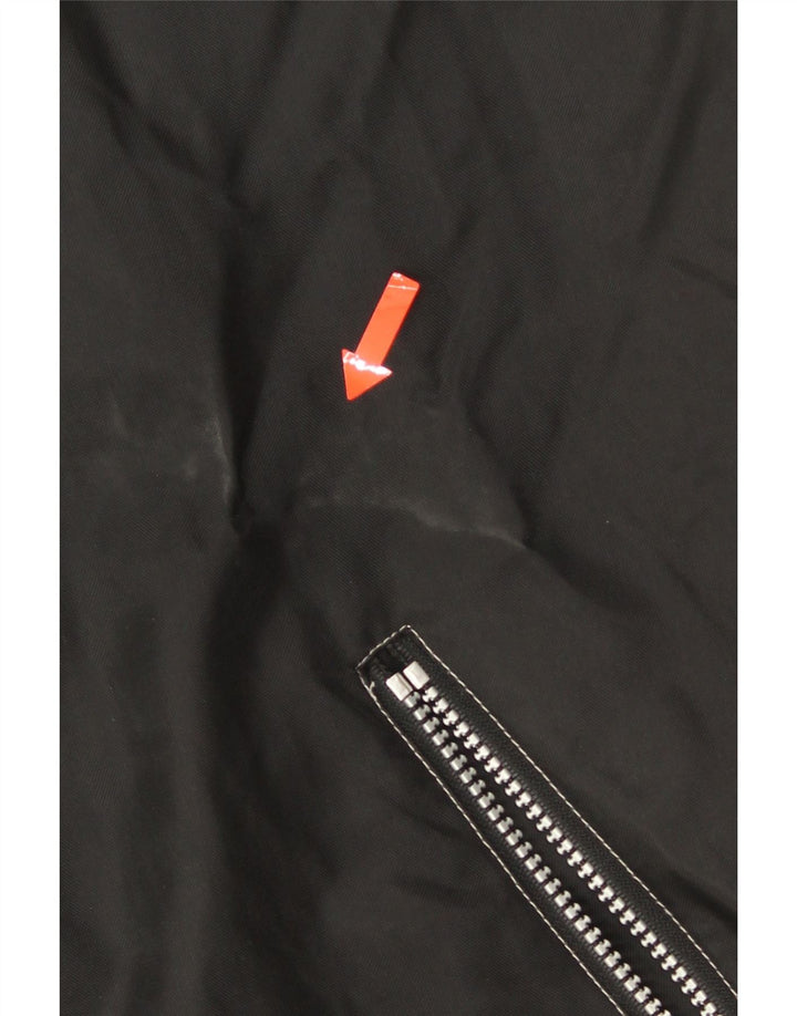 CHAMPION Herren-Windbreakerjacke mit Kapuze, UK 38, mittelschwarz, Polyamid