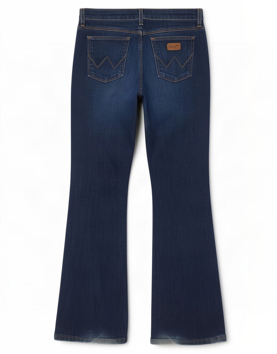 Wrangler Damen Curve Flared Jeans W30 L32 Blaue Baumwolle