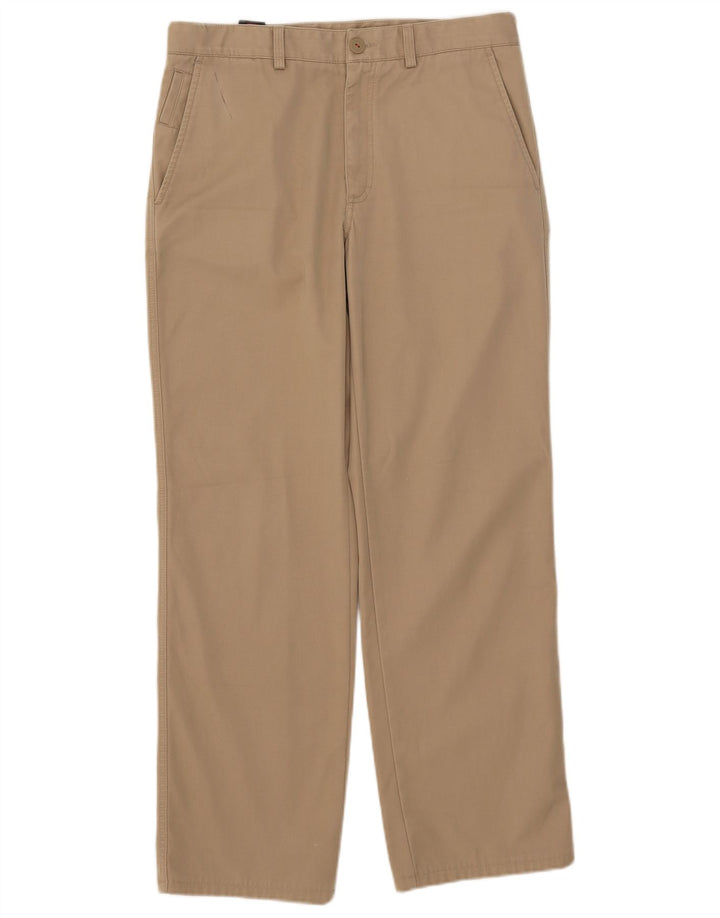 Gerade Chino-Hose für Herren von Avirex, W33, L29, Beige, Polyester