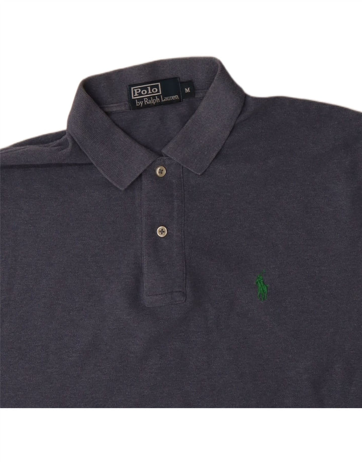 POLO RALPH LAUREN Mens Polo Shirt Medium Blue Cotton