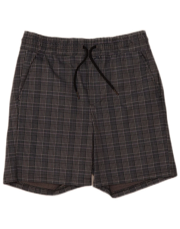 Jack & Jones Herren-Chinoshorts, klein, W29, grau kariertes Polyester