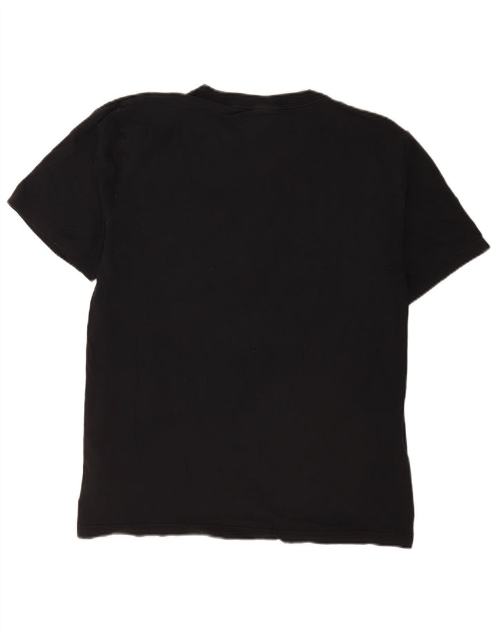 Nike Herren-T-Shirt mit Grafik, Größe L, Schwarz, Colourblock-Baumwolle
