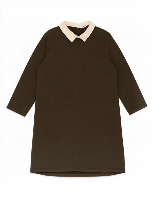 Zara Damen Trafaluc Polokleid mit 3/4-Ärmeln, UK 14, Mittelgrün, Farbblock