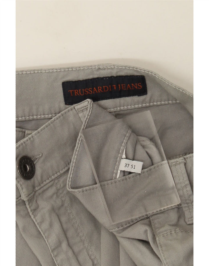 Trussardi Damen Slim Freizeithose W37 L31 Grau