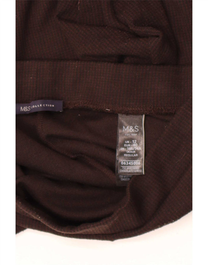 Marks & Spencer Womens Regular Leggings UK 12 Mittelbraunes Polyester