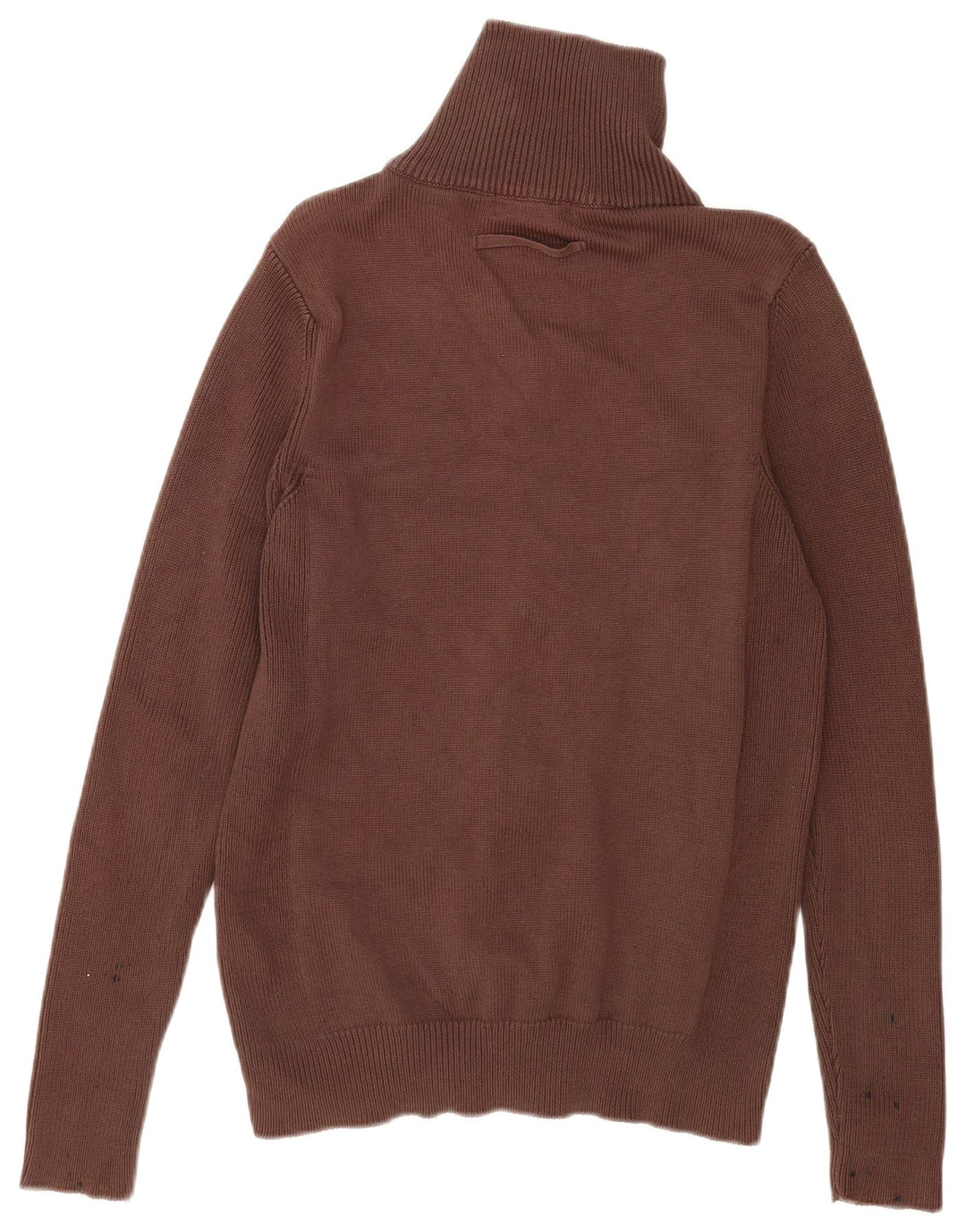 Zara Herren-Strickjacke, groß, braune Baumwolle