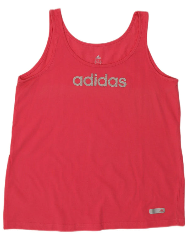 Adidas Damen Graphic Vest Top UK 20/22 XL Rosa
