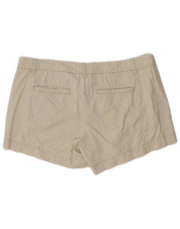 Benetton Damen Chinoshorts UK 14 Large W36 Beige Baumwolle