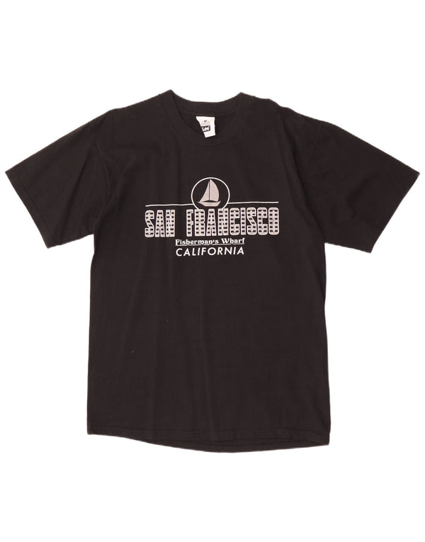 Lee Herren San Francisco Graphic T-Shirt Top Large Schwarz