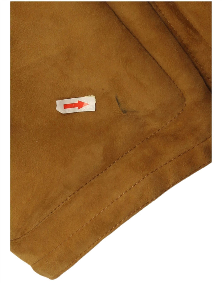 Vintage Herren Shearling Jacke IT 52 XL Braun