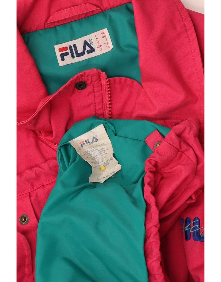 Fila Damen Windjacke IT 46 Small Rosa Polyester