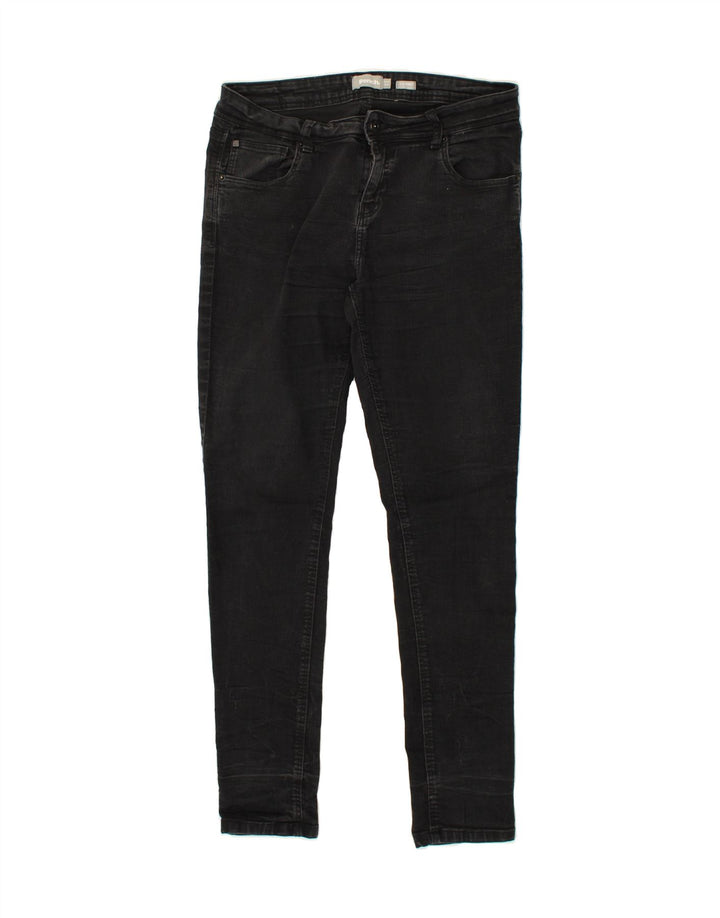 BENCH Damen Skinny Jeans W34 L34 Schwarze Baumwolle
